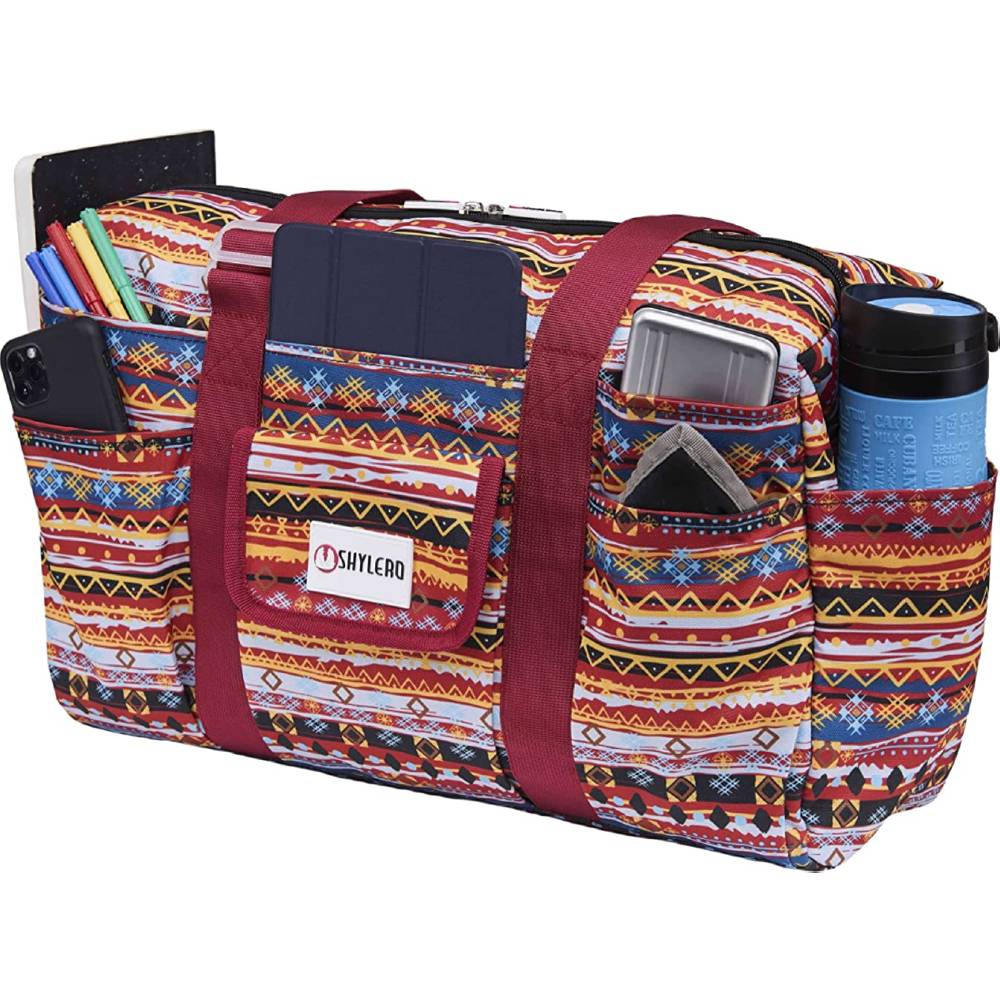 Nurse Bag and Utility Tote - 14 Outside and 7 Inside Pockets - Large and Waterproof Bag | Multiple Colors - ASH