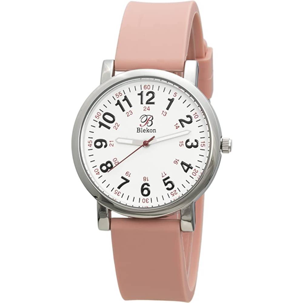 Blekon Original Nurse Watch for Medical Professionals and Students – Various Scrub Colors, Easy Read Dial, Military Time with Second Hand, Silicone Band, 3 ATM Water Resistant - SLP