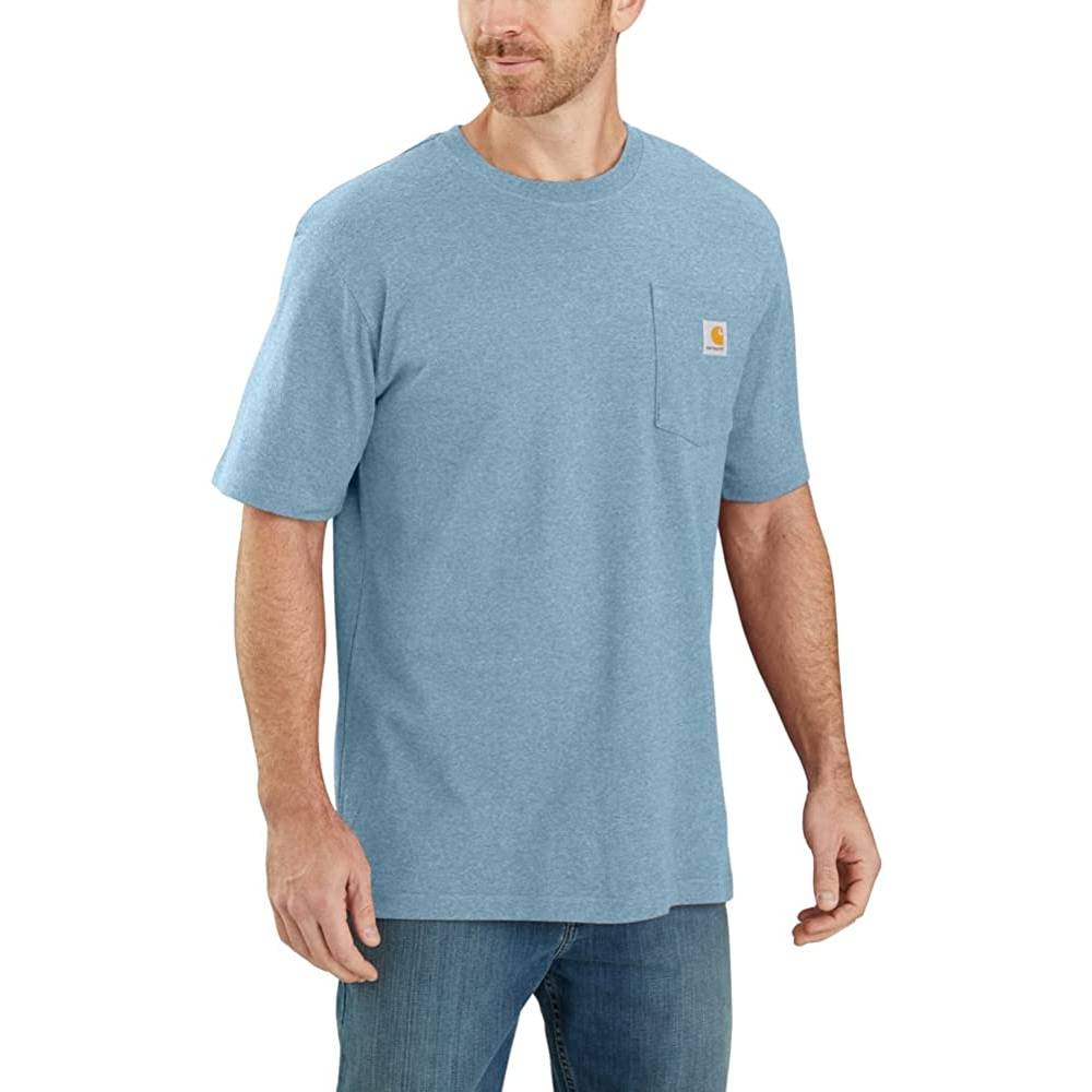 Carhartt Men's Loose Fit Heavyweight Short-Sleeve Pocket T-Shirt | Multiple Colors and Sizes - ABH