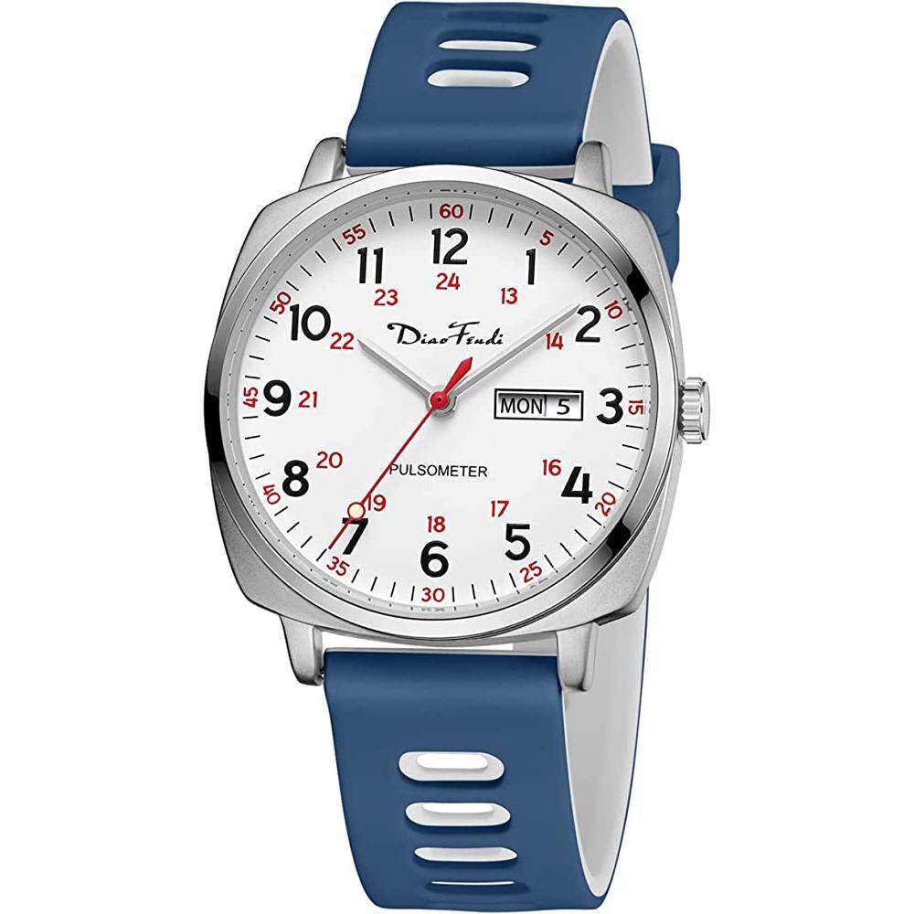 Diaofendi Nurse Watch for Medical Students,Doctors,Women Men with Second Hand and 24 Hour, Easy to Read Waterproof Watch - DBLW