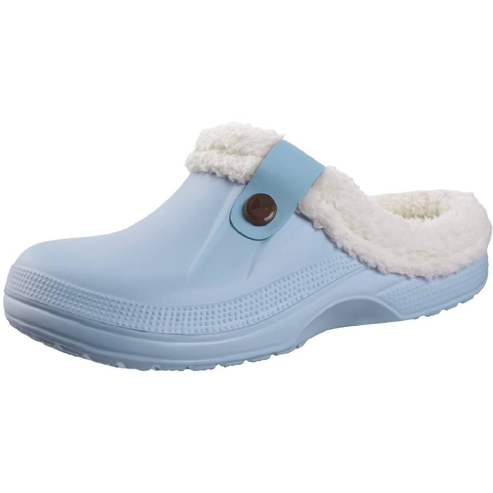 Classic Fur Lined Clog Waterproof Winter House Slippers for Women Men | Multiple Colors and Sizes - MI