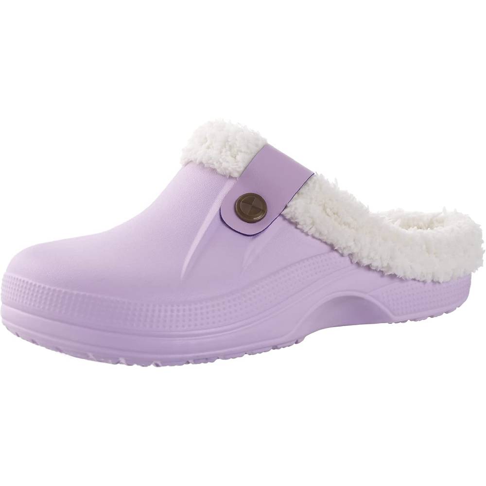 Classic Fur Lined Clog Waterproof Winter House Slippers for Women Men | Multiple Colors and Sizes - LA