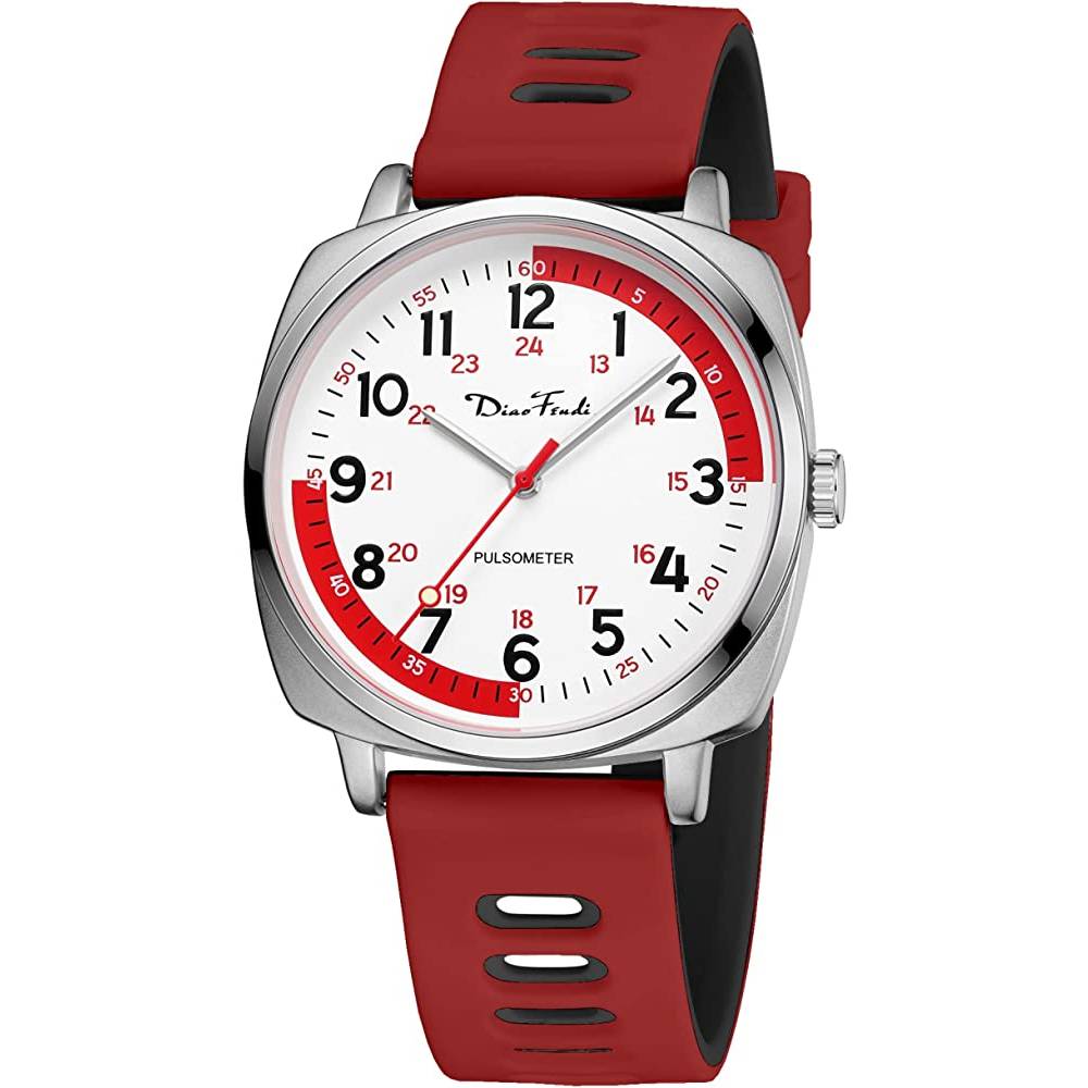 Diaofendi Nurse Watch for Medical Students,Doctors,Women Men with Second Hand and 24 Hour, Easy to Read Waterproof Watch - RB