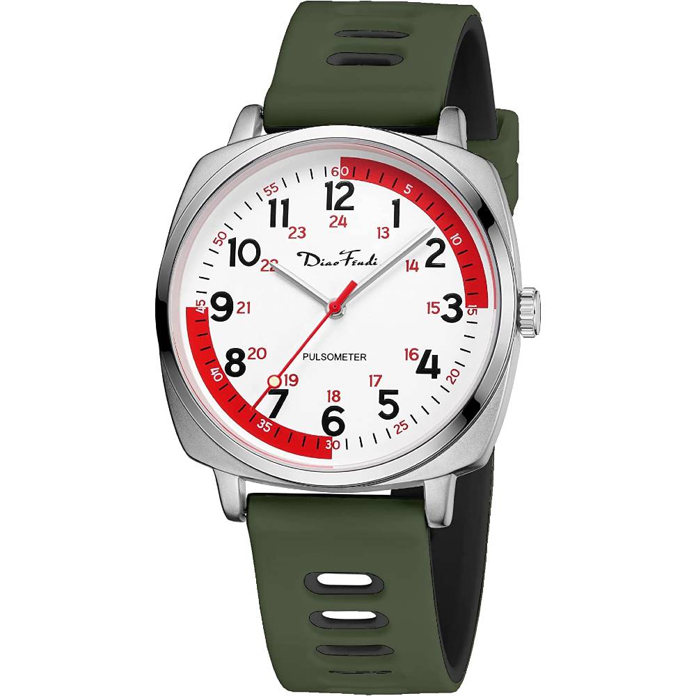Diaofendi Nurse Watch for Medical Students,Doctors,Women Men with Second Hand and 24 Hour, Easy to Read Waterproof Watch - AGB