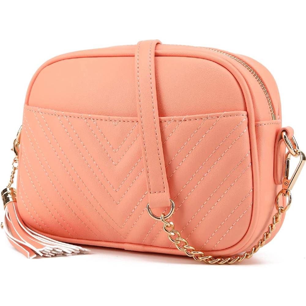 Lola Mae Quilted Crossbody Bag, Trendy Design Shoulder Purse | Multiple Colors - CO